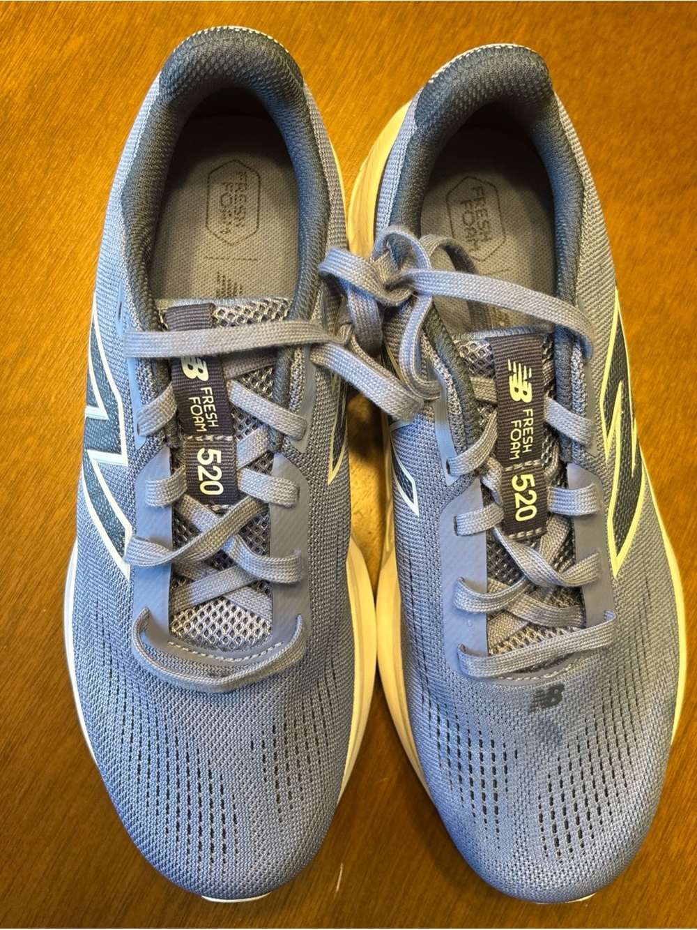 New Balance 520 Fresh Foam Athletic Shoes in Light Blue and White